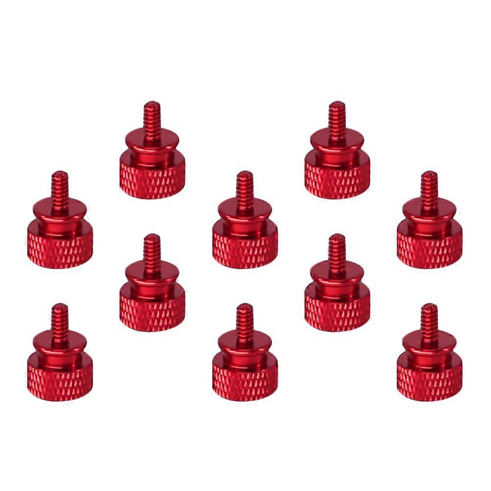 Screw For Computer Case Red Thumb Screw Tool-Free Installation 10Pcs