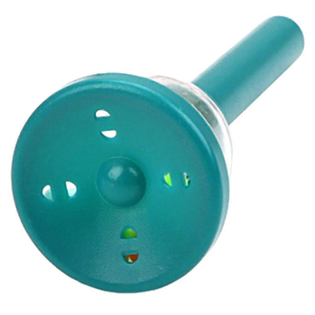 Kids Musical Instruments Bell Hand Bell Shaker For DIY Projects Dark Green Round Bell Simple Design Rattle 1Set
