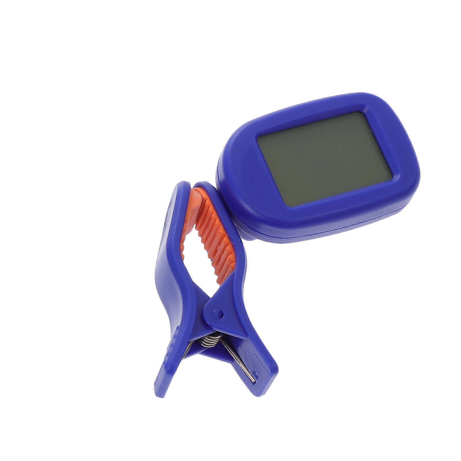 Guitar Tuner Device Durable Instrument Tuner For Musical Instruments Blue Rectangular Acoustic Guitar Tuning 1Pcs