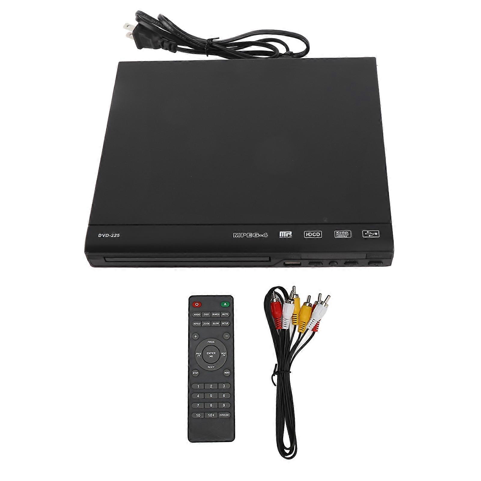 Mini HD DVD Player with USB, PAL/NTSC, Remote Control, Wide Compatibility for TV