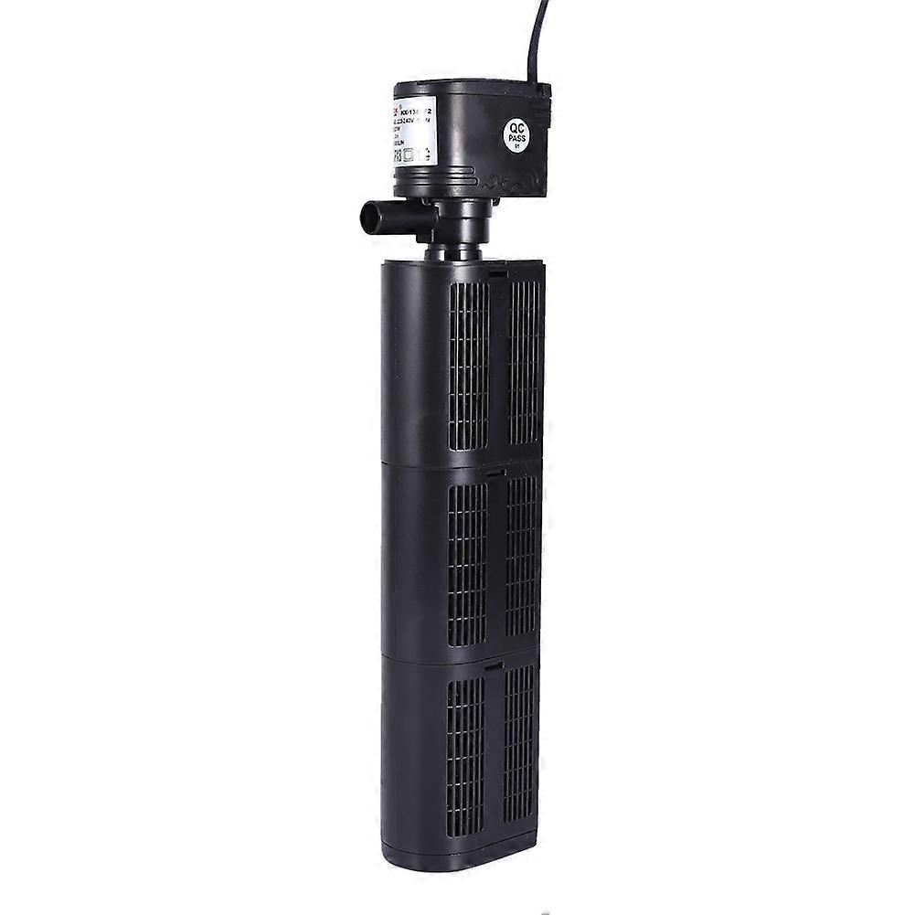 Multi-function Aquarium Filter & Submersible Pump Purifier Fish Tank Tool EU Plug(25W)