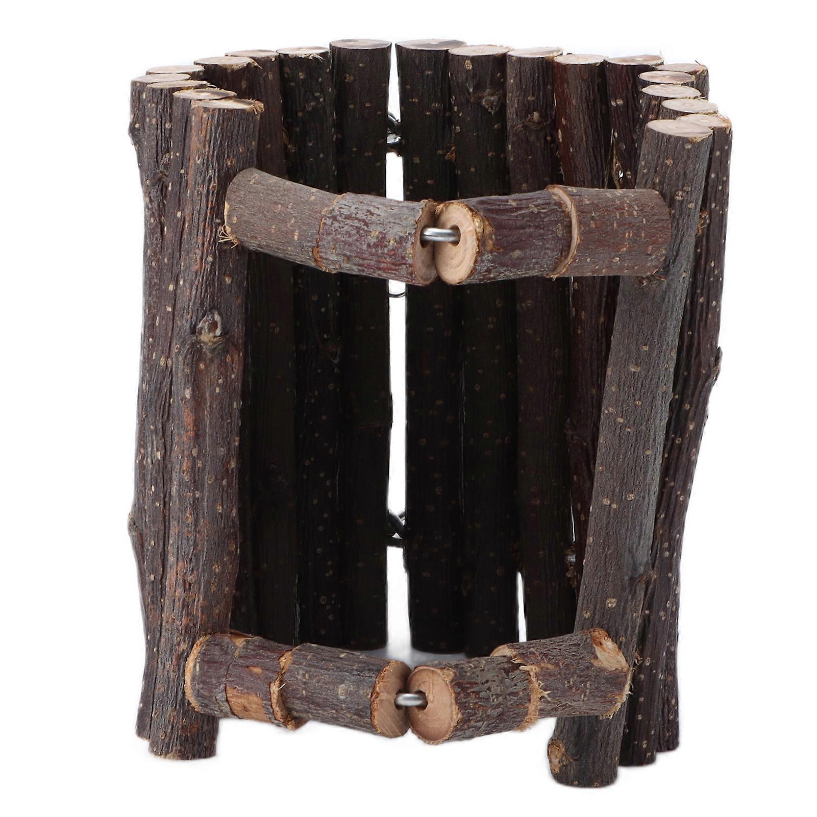 Pet Hideout Flexible Small Animal Wooden Fence Hideout for Hamsters Rats Gerbils