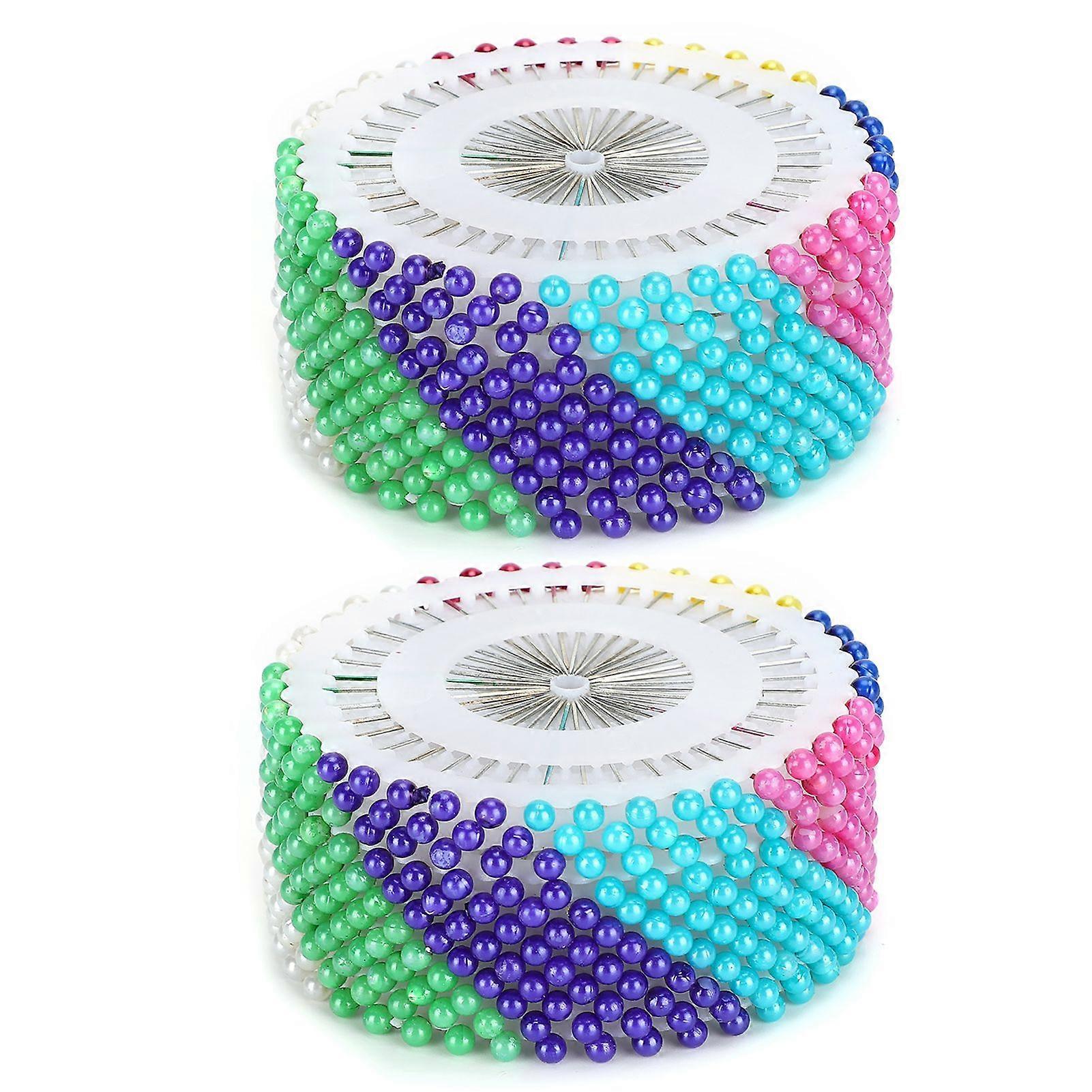 2025 Latest Model 960Pcs Multicolor Pearl Round Head Pin Head Straight Needle