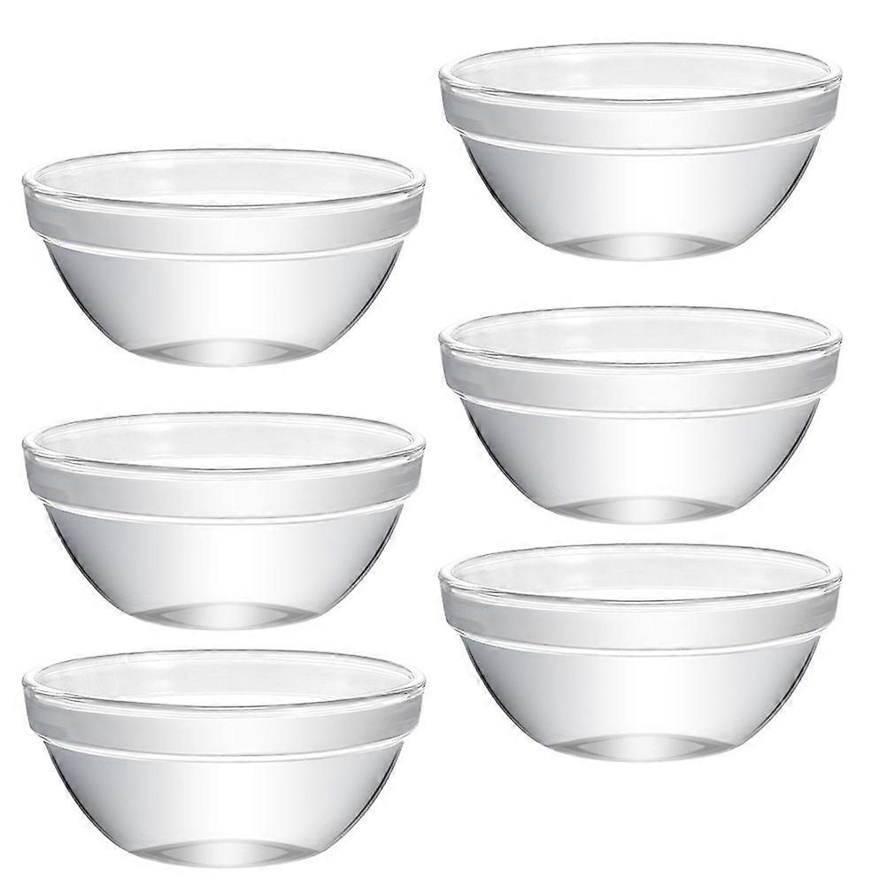 Versatile Glass Jelly Mold for Kitchen Use Safe and Transparent 6 Pcs