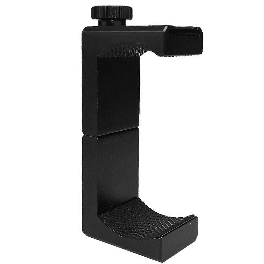 Phone Holder Stand With Clamp Microphone Connection For Family Desktop Rack Use 9X3CM 1Pack