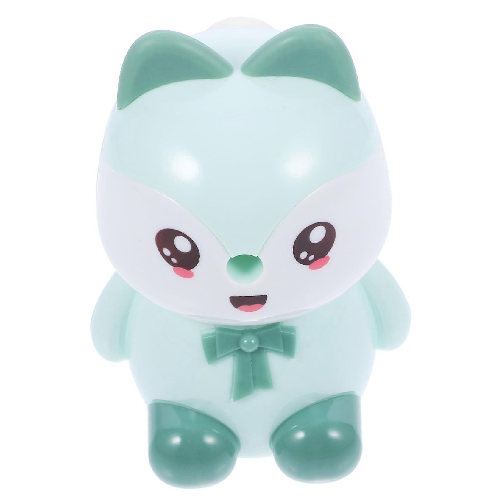 Pencil sharpener tool student supply mini sharpener for pencils student hand sharpener cartoon small manual green plastic
