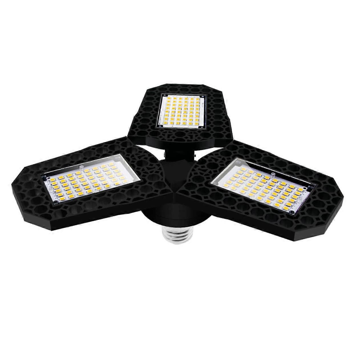 Bay Light LED Workshop Lights LED Garage Lights Ceiling Light Adjustable Lamp Garage Light Garage Lighting Folding Garage Light Black
