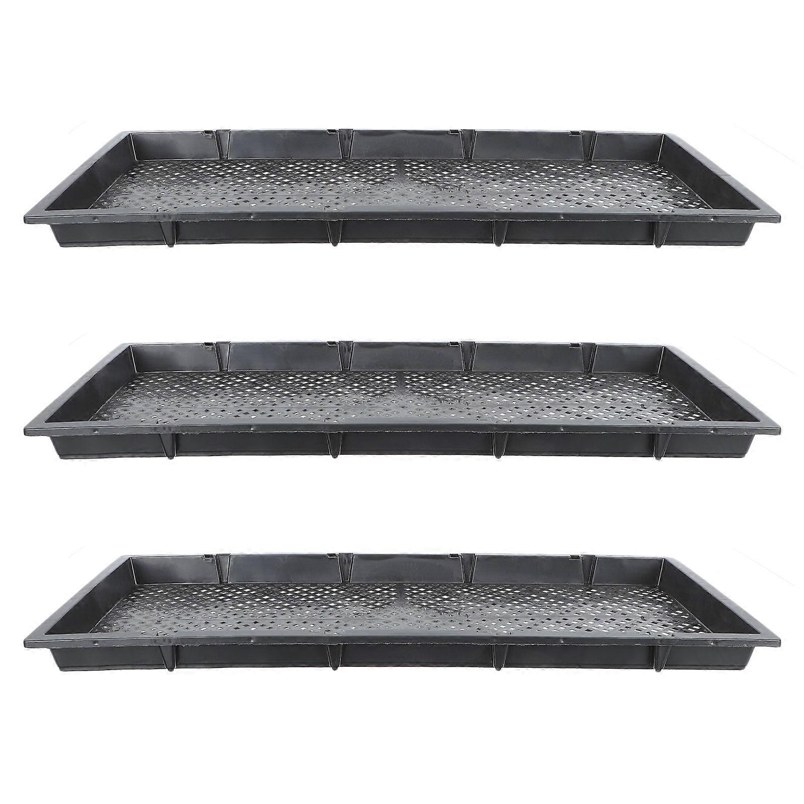 3pcs Durable Germination Trays for Seedlings – Ideal for Greenhouse and Windowsill Use to Promote Optimal Growth with Warmth and Humidity