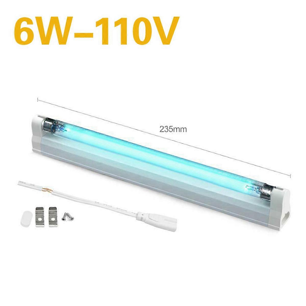 T5 6W LED UV Lamp Quartz UVC Germicidal Light Disinfection Lamp 220V