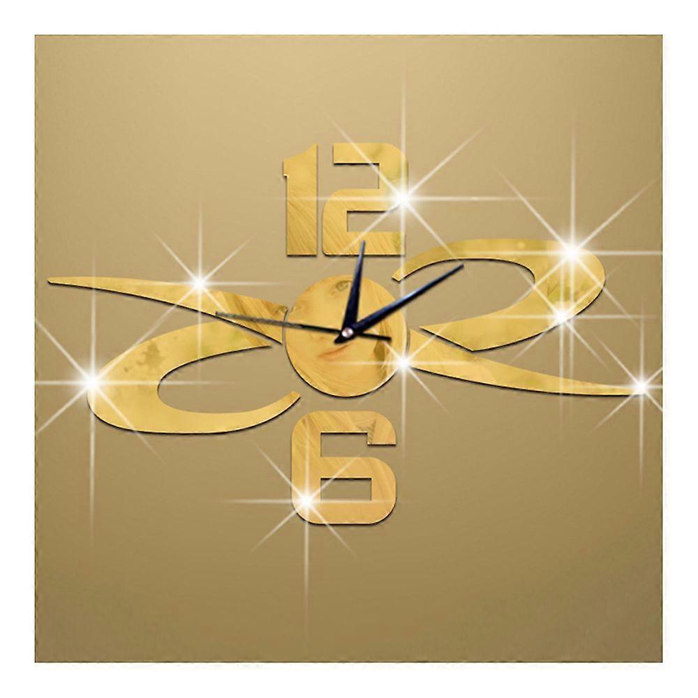 Horloge murale miroir bricolage collage créatif