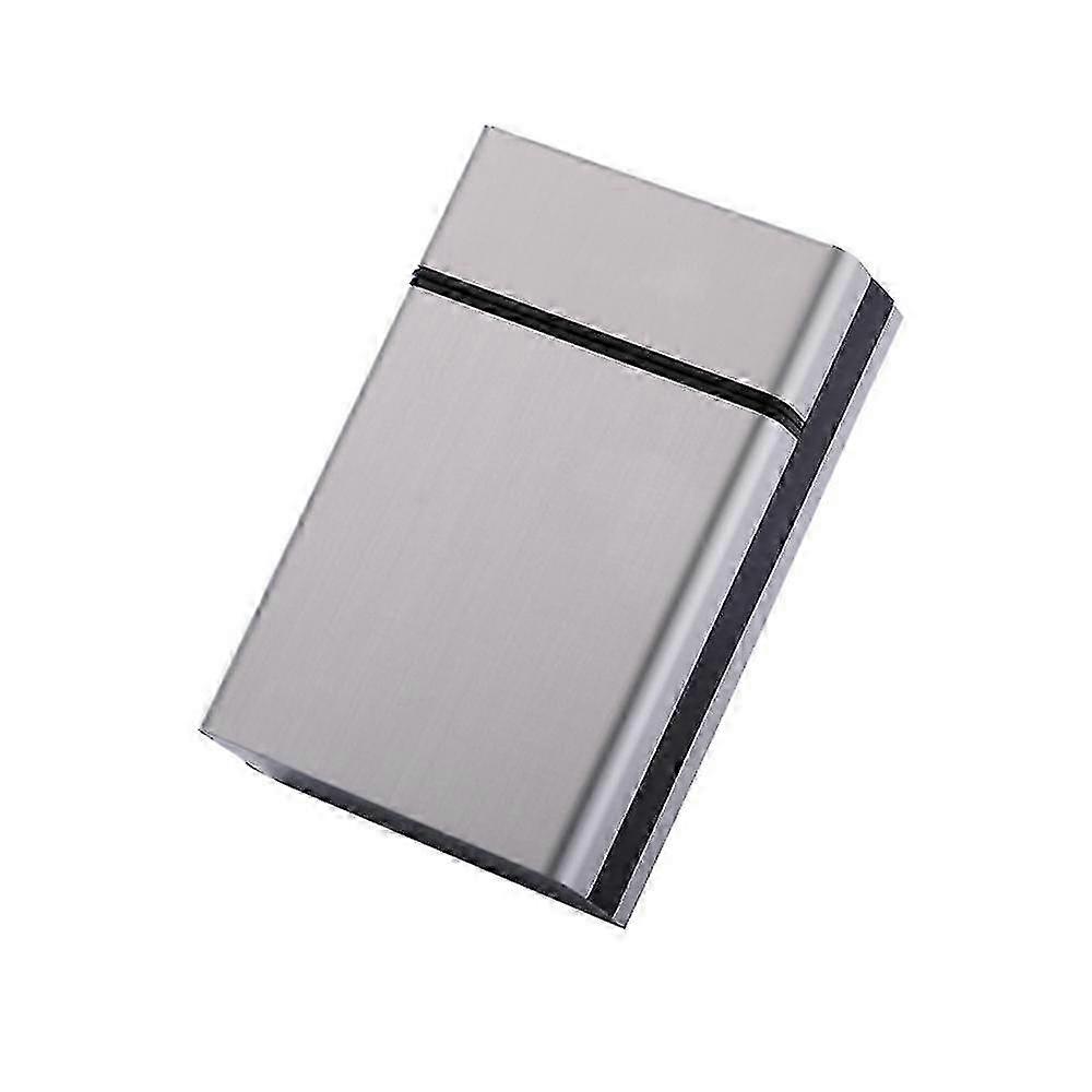 Protective Aluminum Alloy Cigarette Case for 20 Sticks - Durable Metal Cigarette Storage Box with Stylish Design