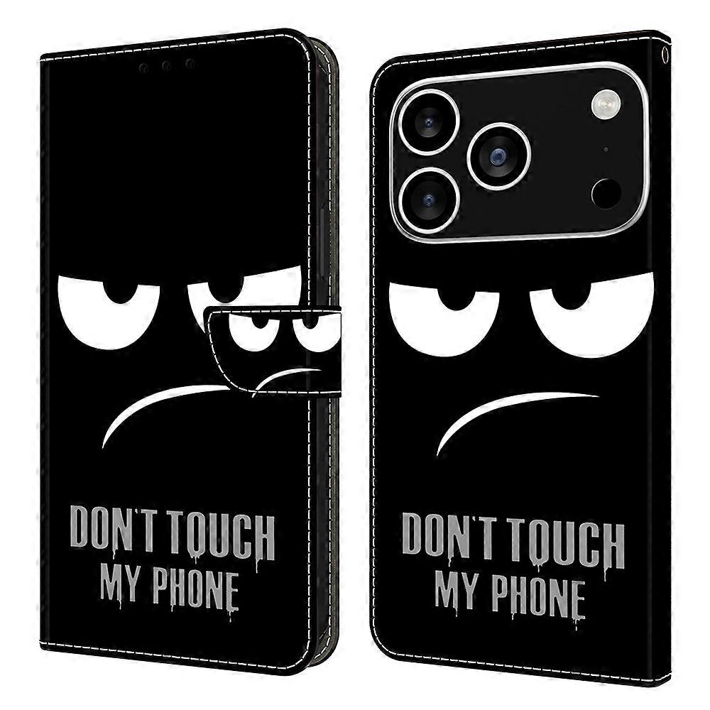 For iPhone 17 Pro Max Case Magnetic Clasp 3D Pattern Leather Wallet Phone Cover