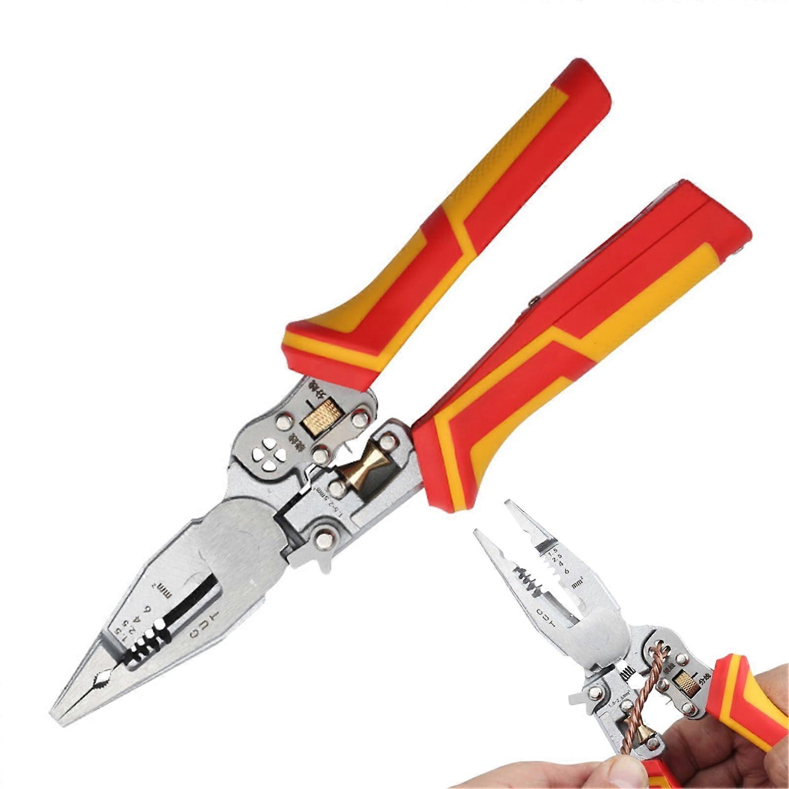 9 in 1 Wire Stripper with Current Measurement, Upgrade Multifunctional Pliers