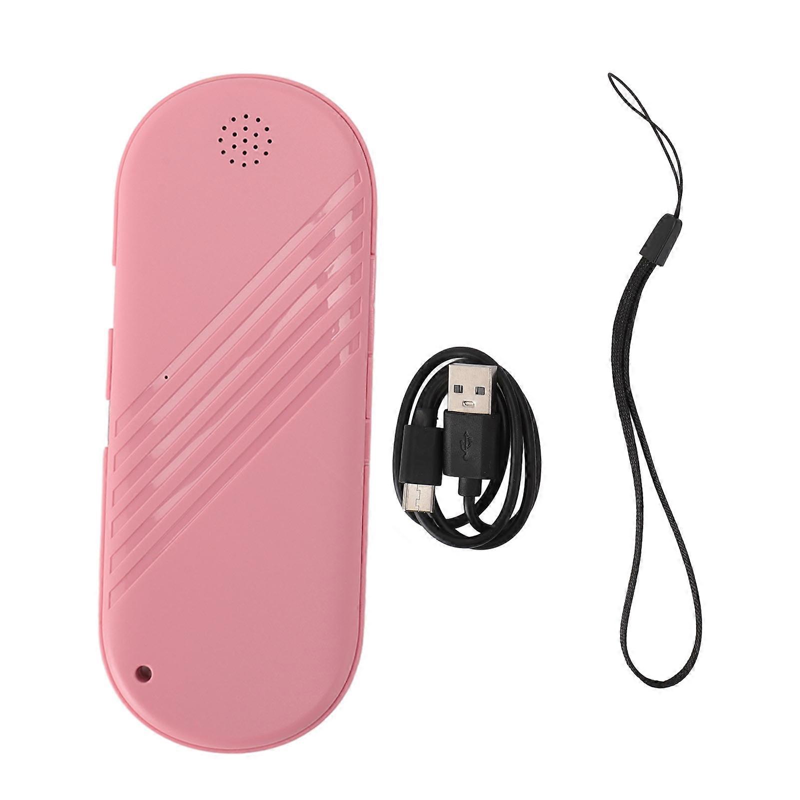 Pink Bluetooth Pillow Speaker - Mini Bone Conduction, Stereo Bass, Timed Shutdown, Portable
