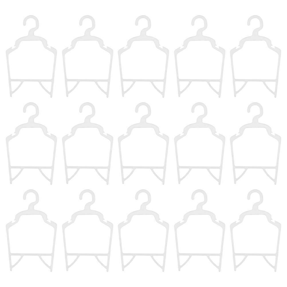 15個のプラスチックペットの洋服ハンガー、犬のコスチューム収納用