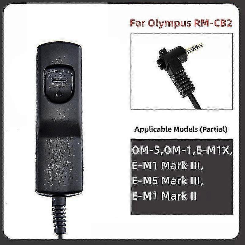 ZENGO RM-CB2 Remote Switch Shutter Release Cable For Olympus E-M1 Mark III,E-M5 Mark III