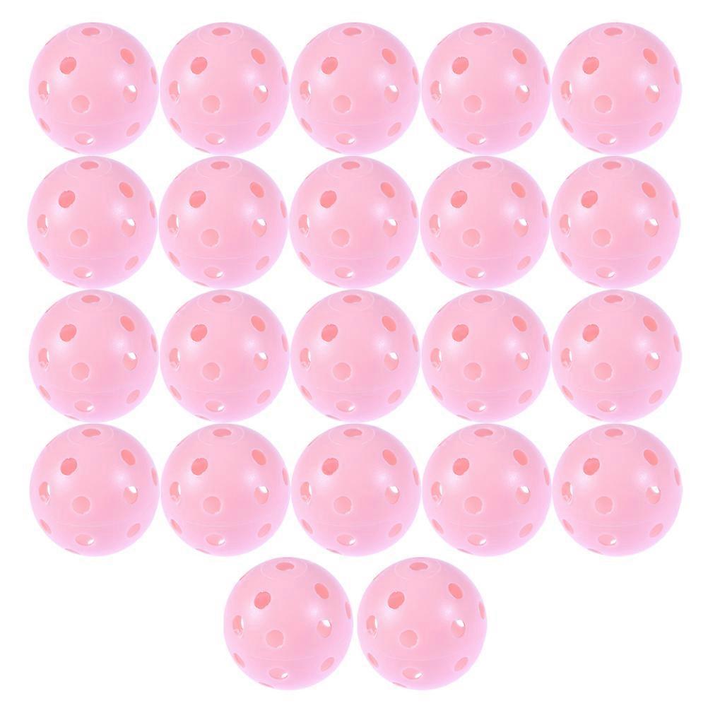 Floating Golf Balls Plastic Balls Official Size Outdoor Practice All Skill Levels Pink 4.1x4.1x4.1cm 22Pcs