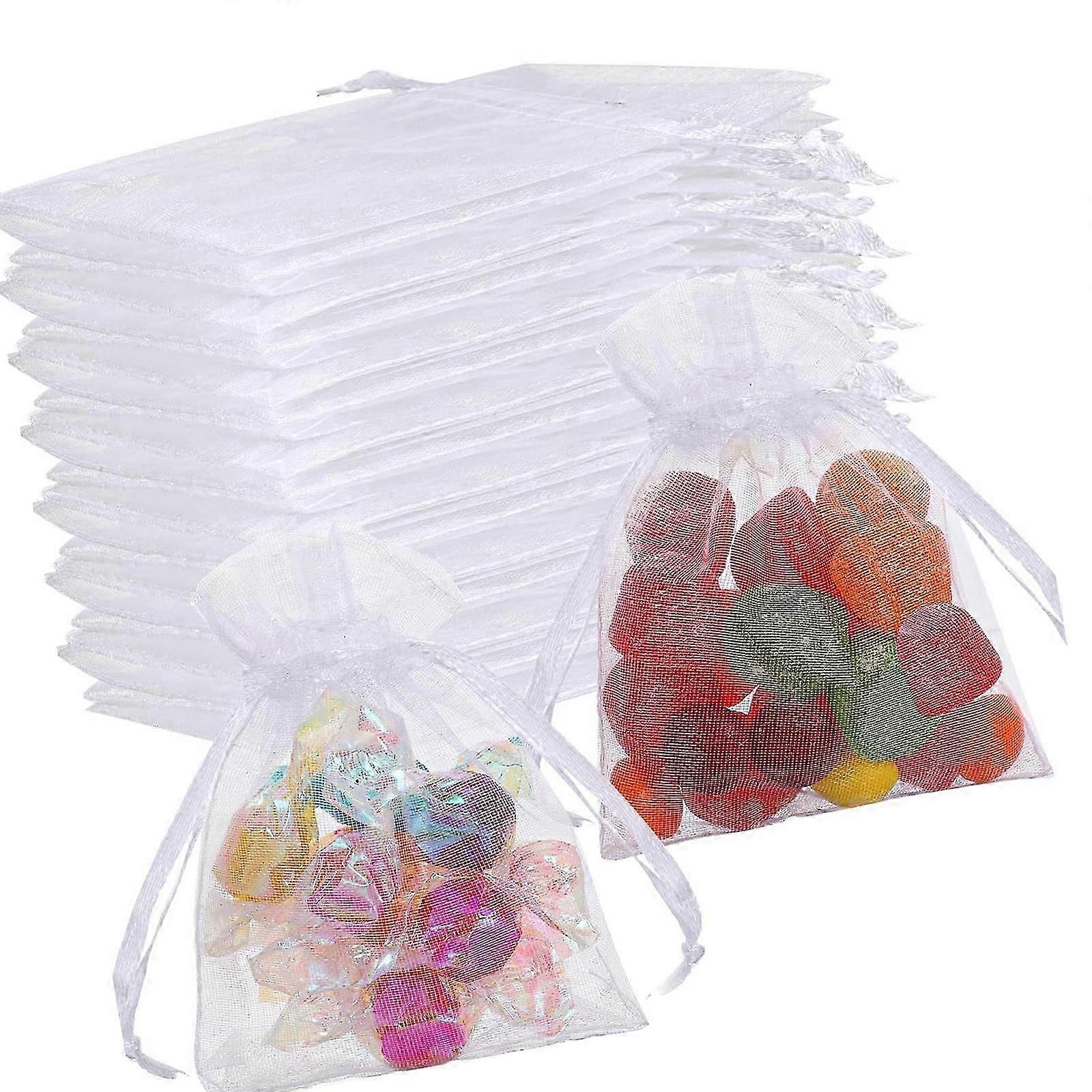 Assorted Organza Gift Bags with Drawstrings - Versatile Party Favours (7x9cm)