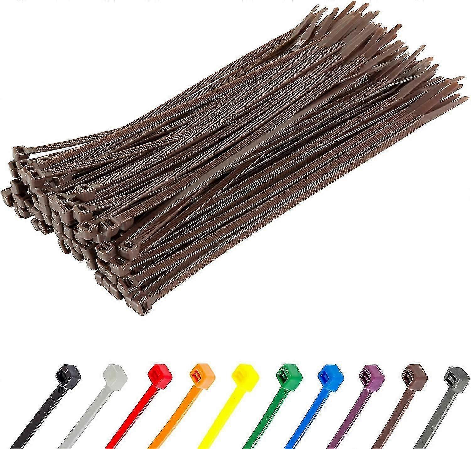 Βαρέων καθηκόντων μακριές ασημένιες γραβάτες καλωδίων, 370mm X 4.8mm, πακέτο των 100, premium νάιλον φερμουάρ