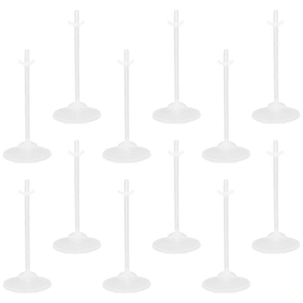 24pcs Transparent Doll Support Racks   Small Figure Display Holders for Secure Storage and Creative Displays in Shops
