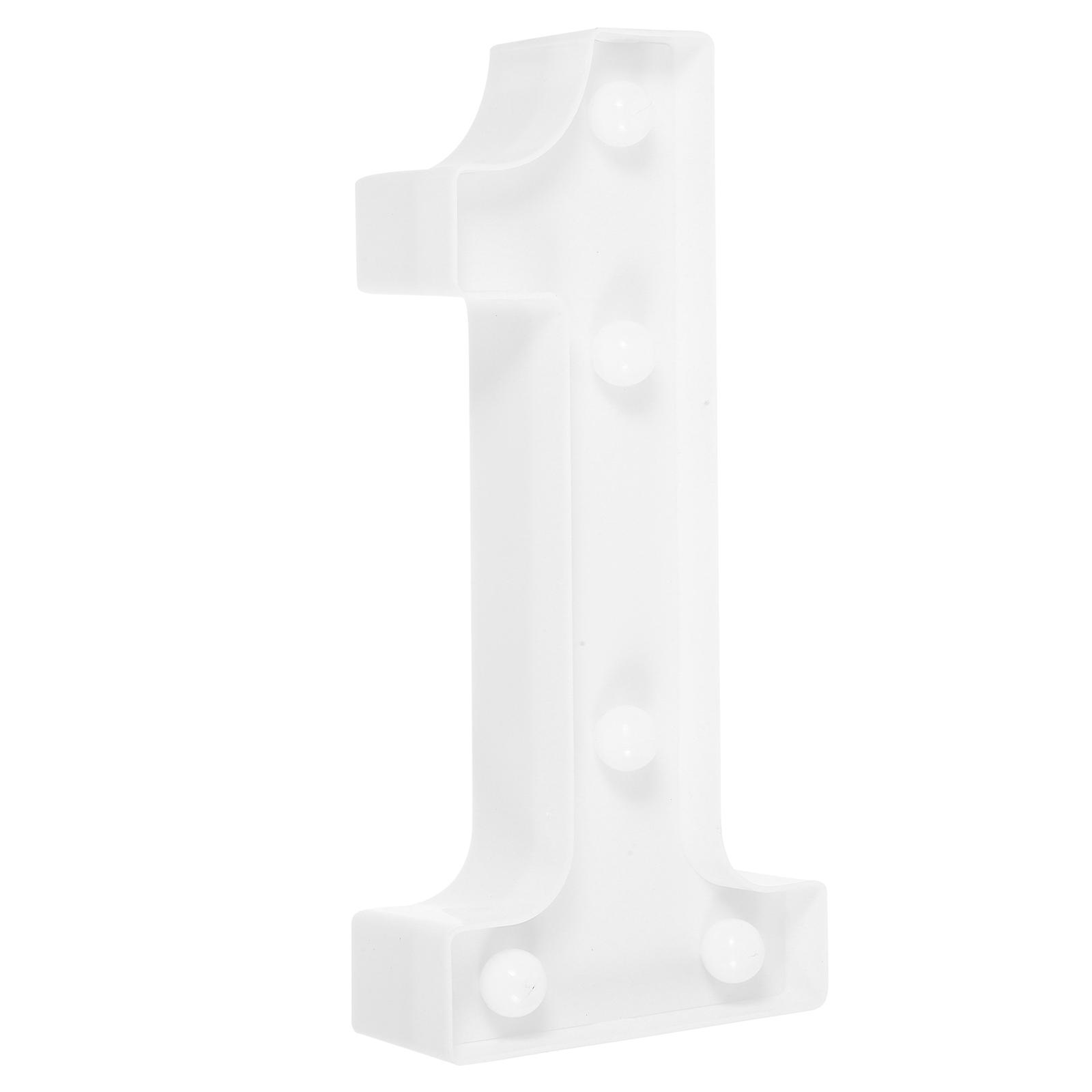 Number Led Lamp Lighted Numbers Creative Design Good Texture Practical LED Lamp Add Fun To Your Party 1Set