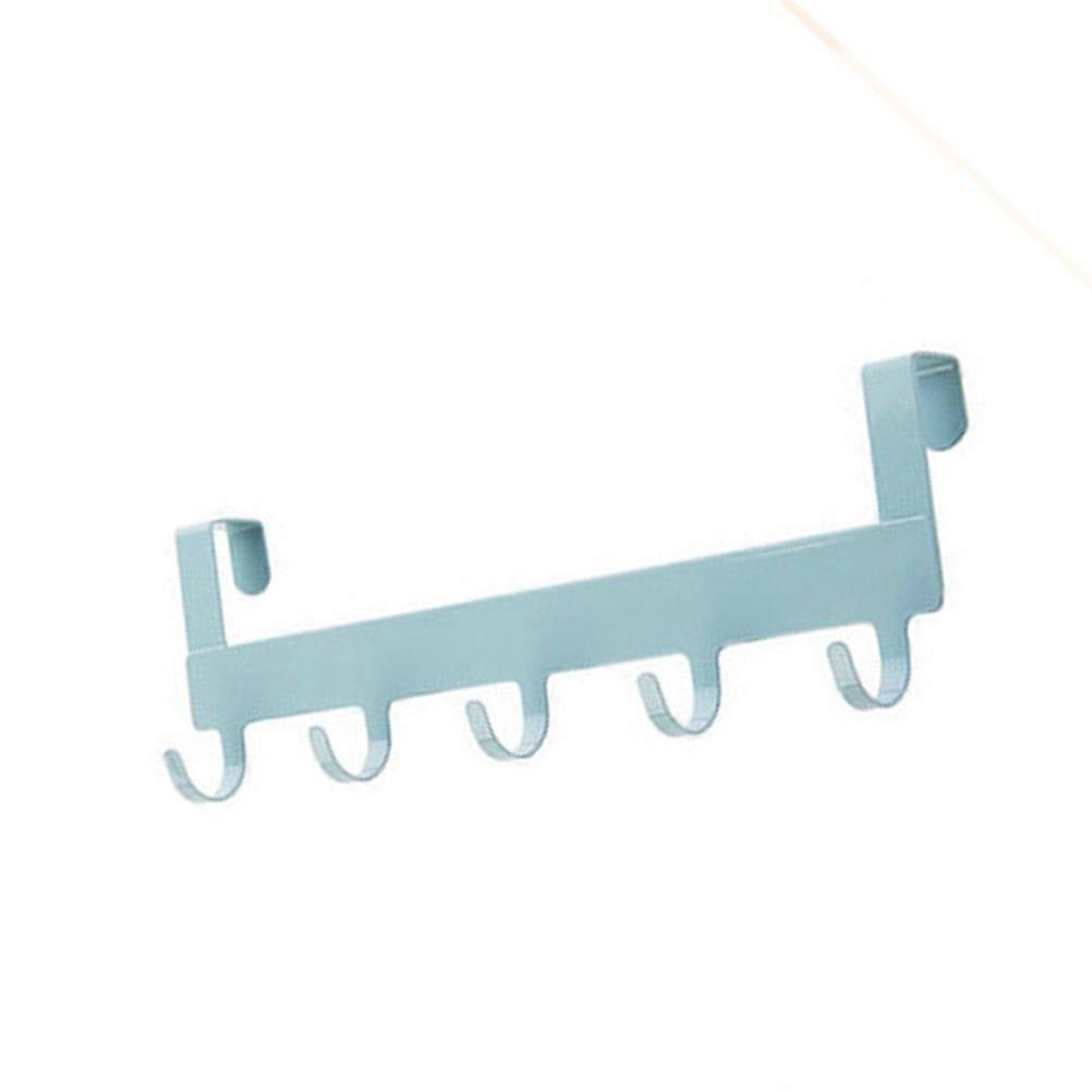 Stylish Blue Iron Art Back Door Hooks, Seamless Traceless Clothes Hooks for Bedroom, Kitchen or Office – No Drilling Required, Multi Use Storage for