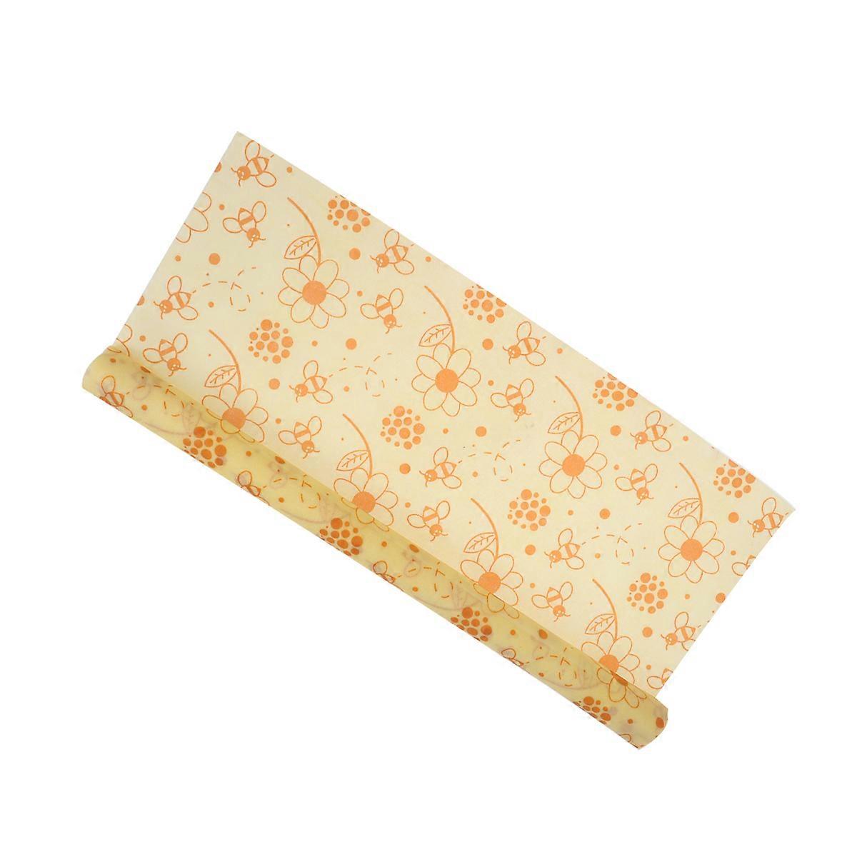 Beeswax Wrap Roll Reusable Food Wraps Yellow 100x33cm for Home Use 1 Roll