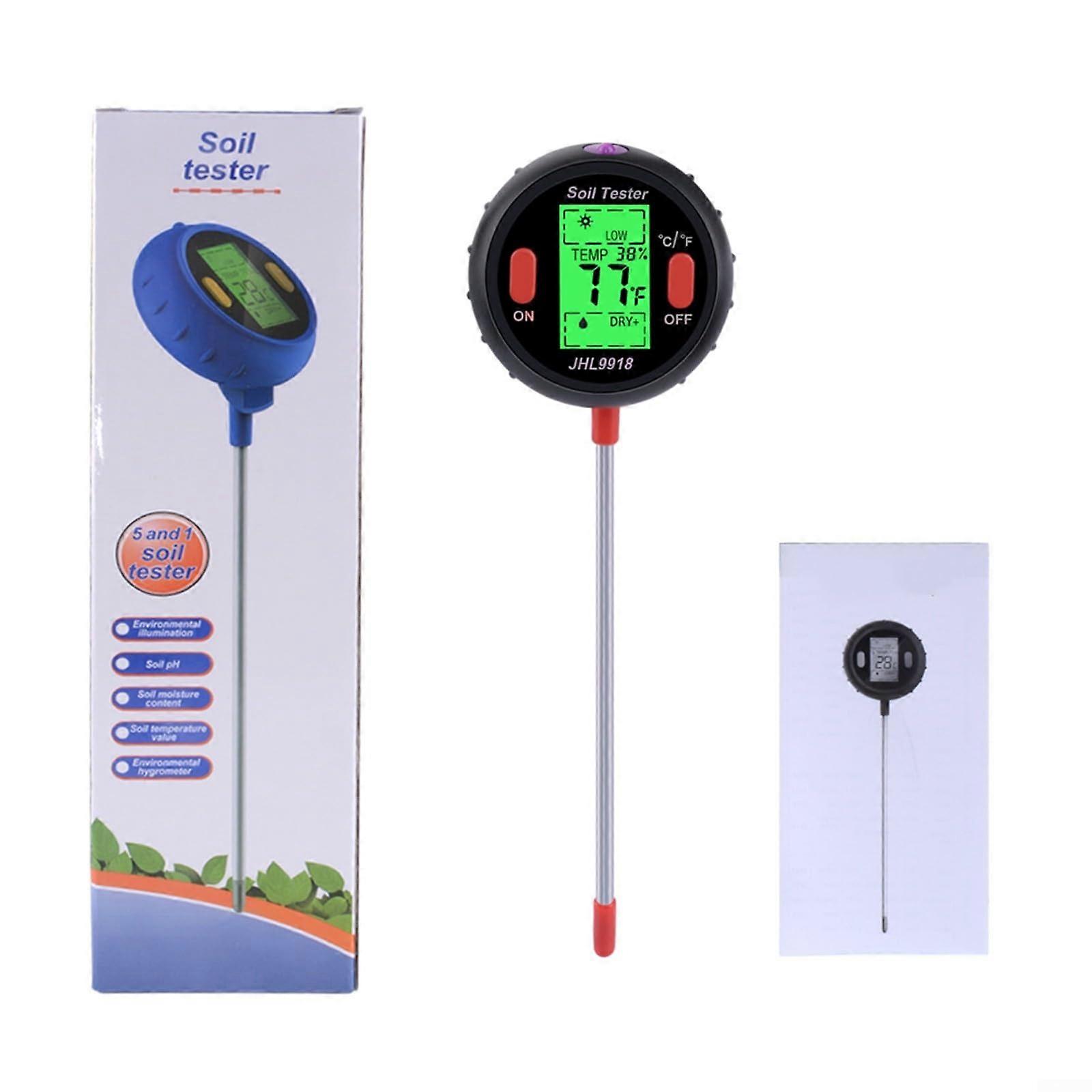 Indispensable tool for plant care, multifunctional digital measuring device for effective measurement of soil conditions.