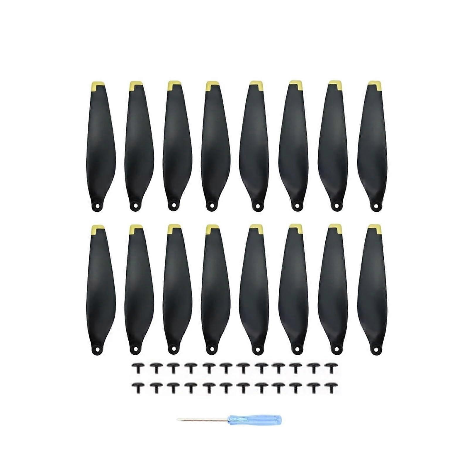 Propeller Replacement For D-JI Mini 4 Pro 6030F, Lightweight Blades, 16 Pieces, Black Gold