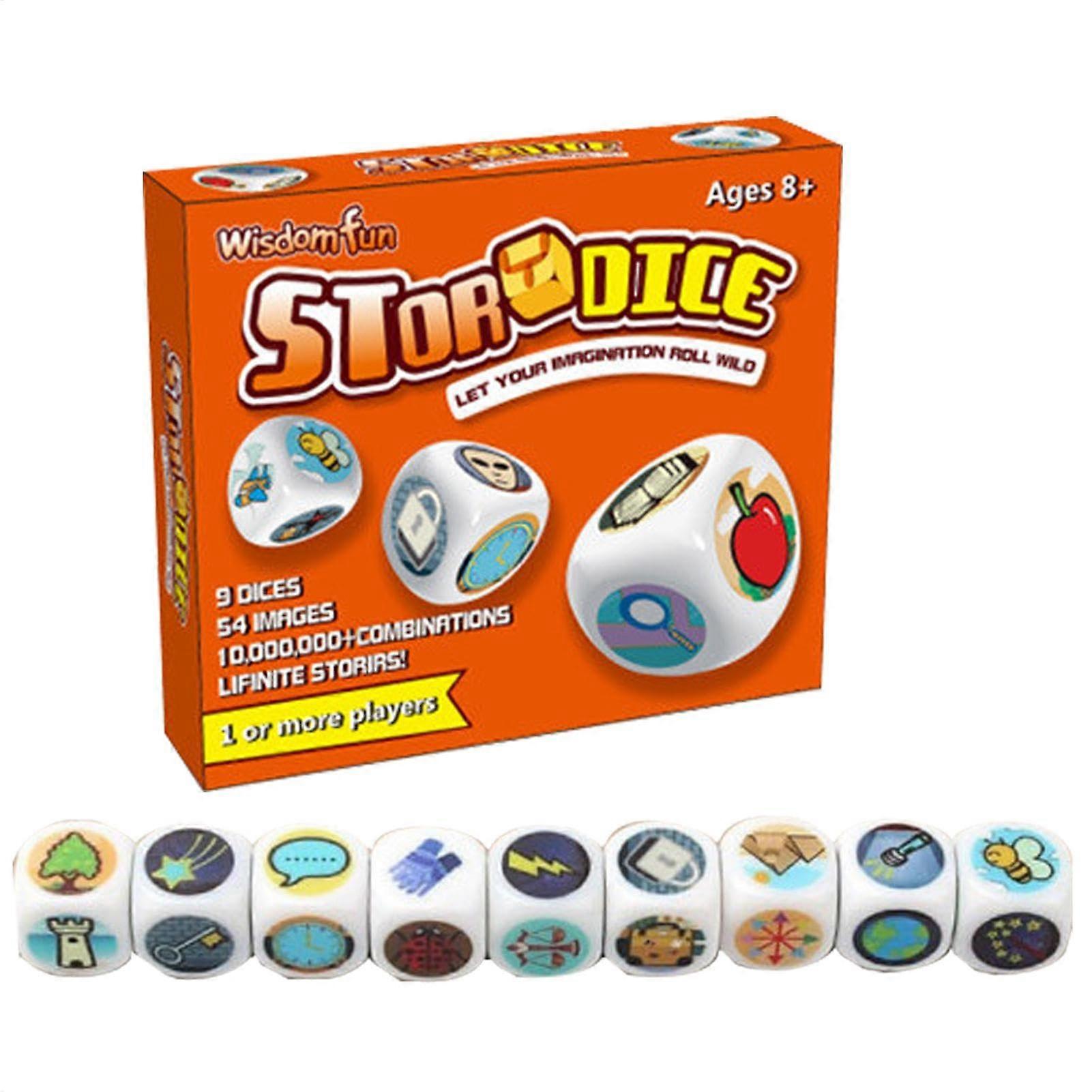 Story Time Dice for Kids, Creative Storytelling Game, 3.94 x 0.98 Inches, Enhances Language and Cognitive Skills