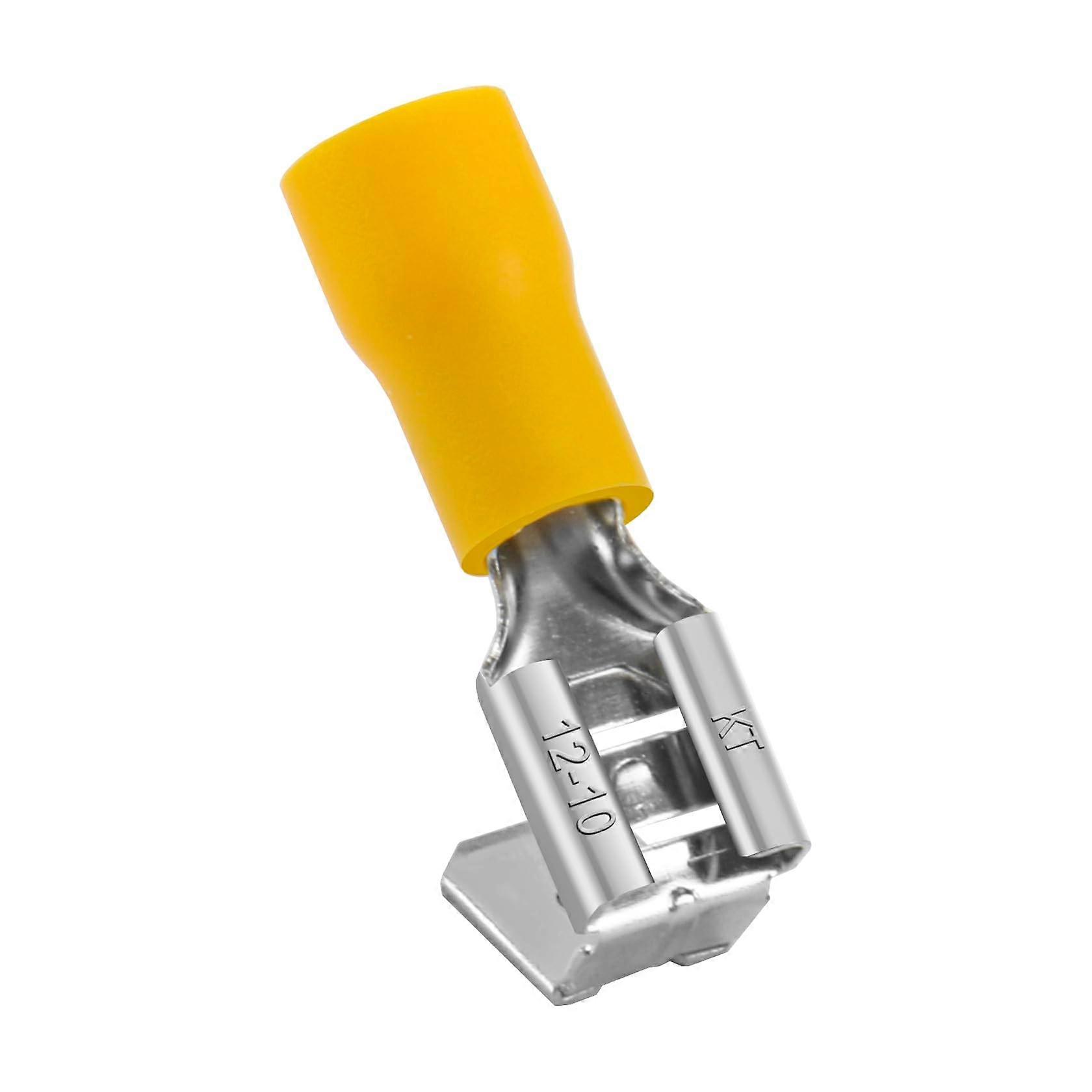 Connector MultiStack Separator Spade Crimp Terminal, PBDD5.5250, Yellow, Pack of 100
