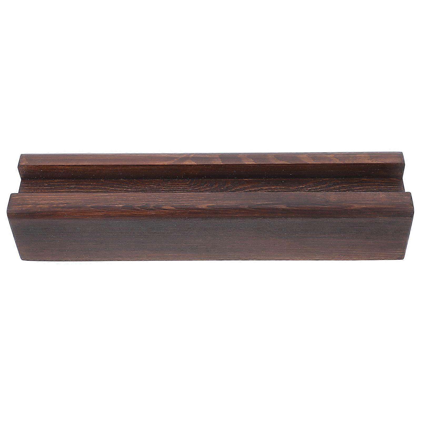 Wooden Mirror Base Black Floor Mirror Holder Base with Elegant Minimalist Design for Home
