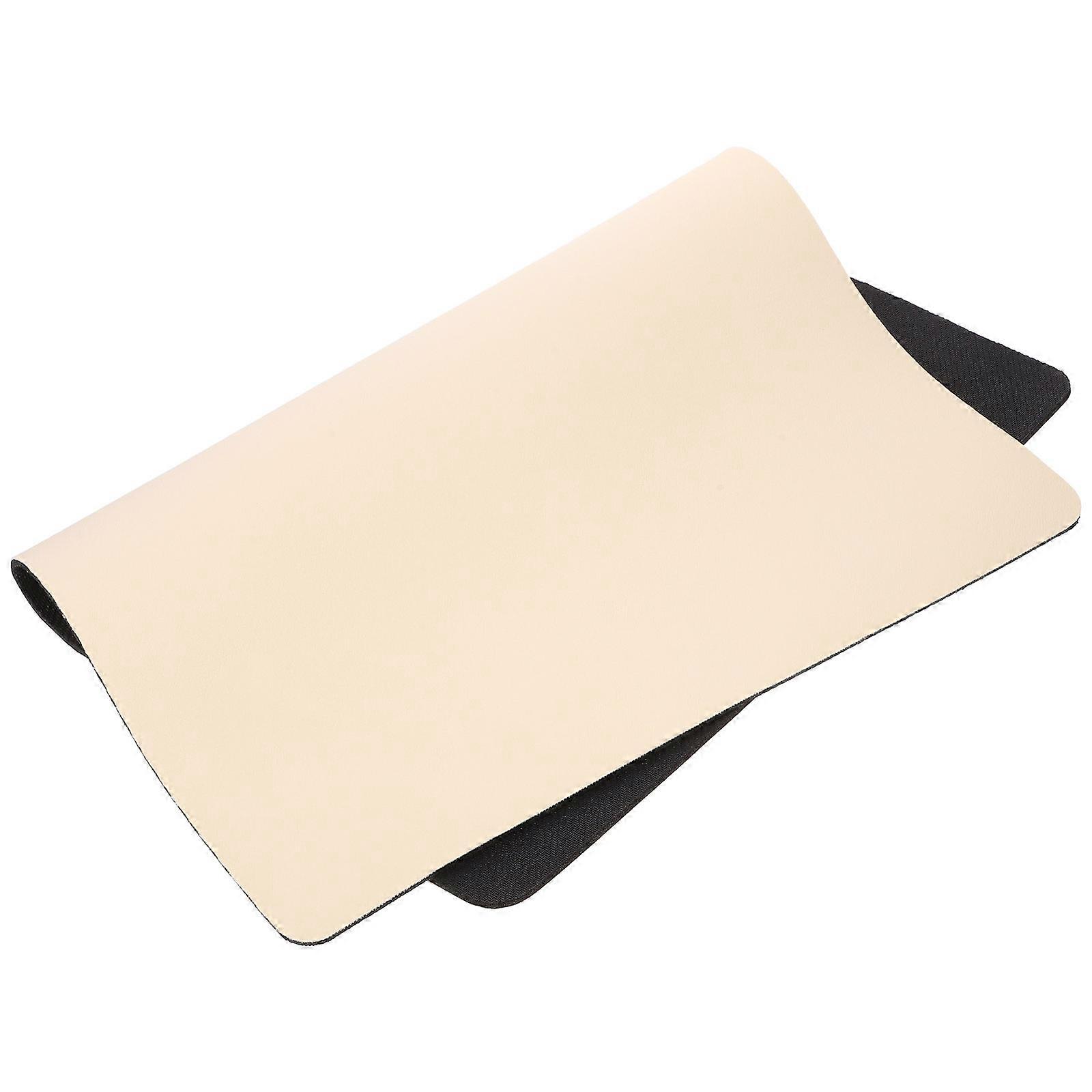 Reusable Diatomite Pet Feeding Mat for Home Use Beige Rapidly Absorbs Water Keeps Floor Clean and Dry 7.8x5.9 Inches