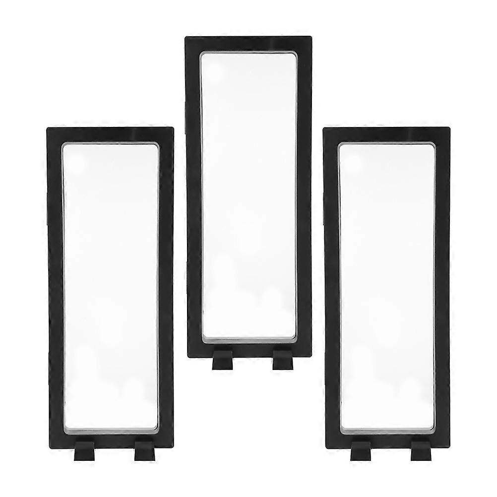 Suspension Display Case 3D Cases Jewelry Display Home Use 23X9X5.5CM 3 Sets