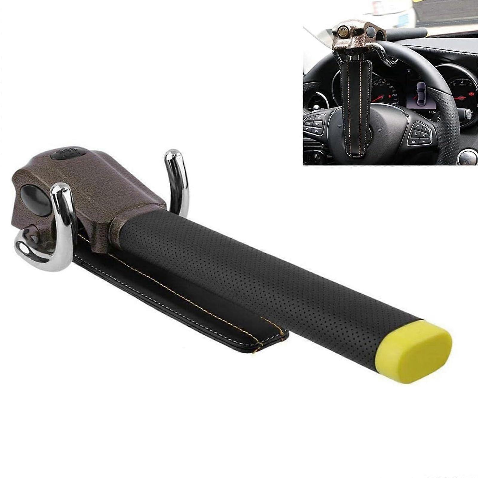 Steering wheel lock antitheft device for Mazda 3 Hatchback BP 2019 , universal fit with key, durable car accessory