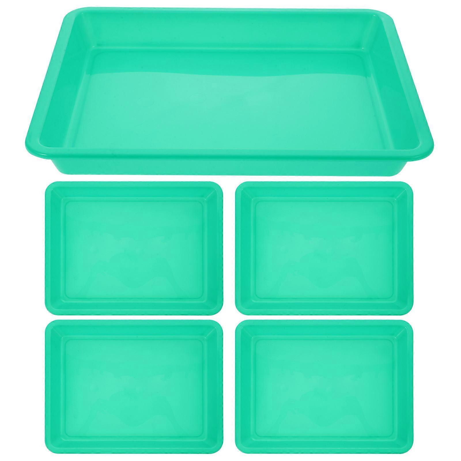Plateau de tri de puzzle 6 pièces organisateur de puzzle en plastique pour un usage domestique Conception rectangulaire facile à nettoyer avec une grande capacité