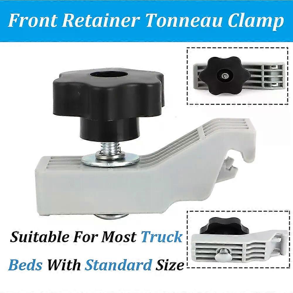 Tonneau Cover Front Retainer Hold Down Clamp For Most Standard Size of Truck Bed