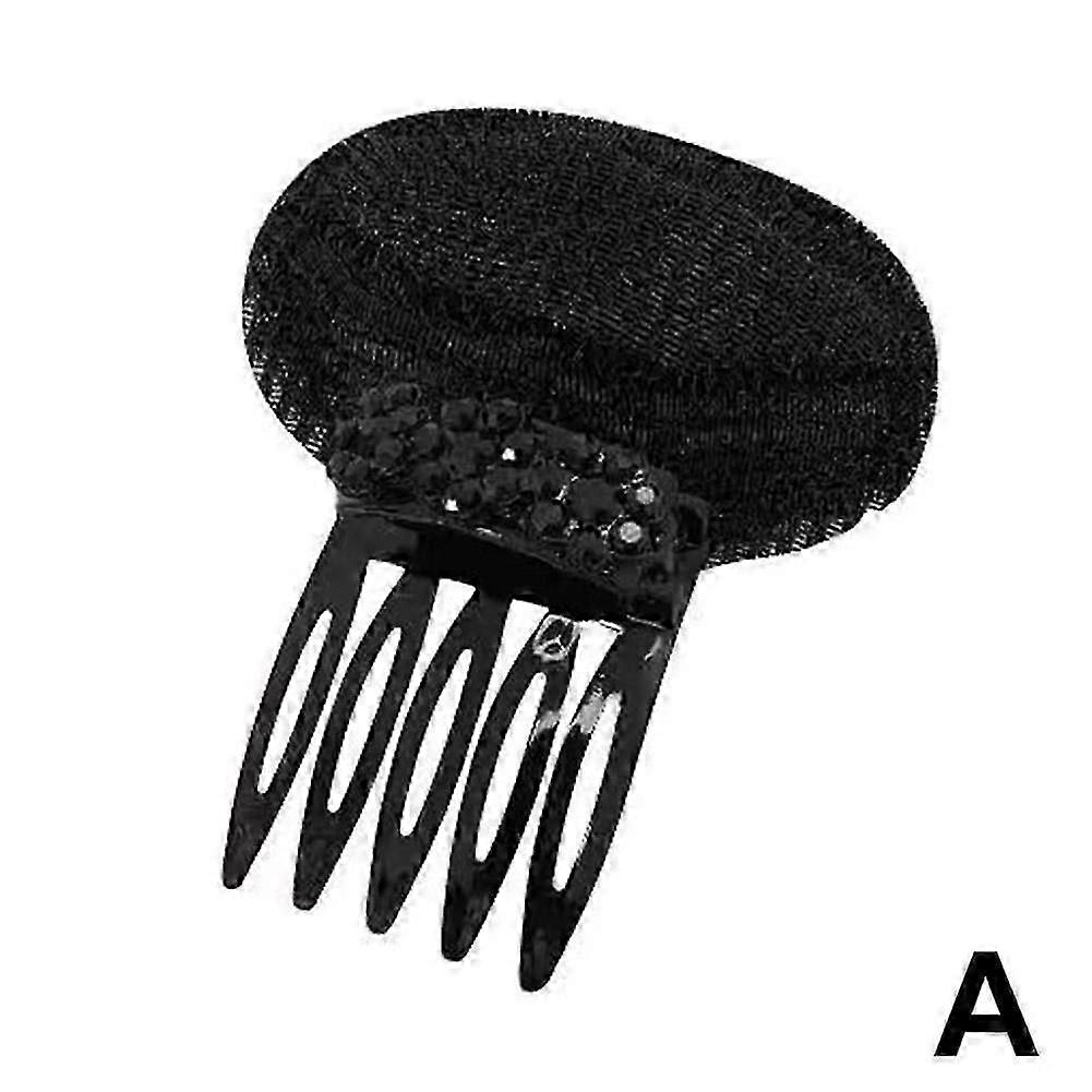 Black bangs head heightening pad Invisible lazy hairpin