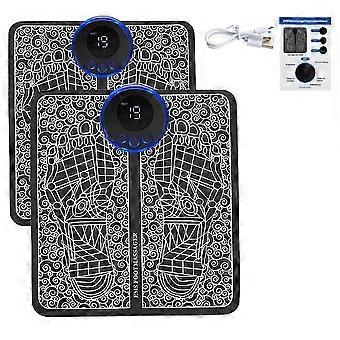 Electric EMS Foot Massager Pad Feet Acupoints Muscle Stimulation Improve Blood Circulation Relief Pain Relax Massage Mashine