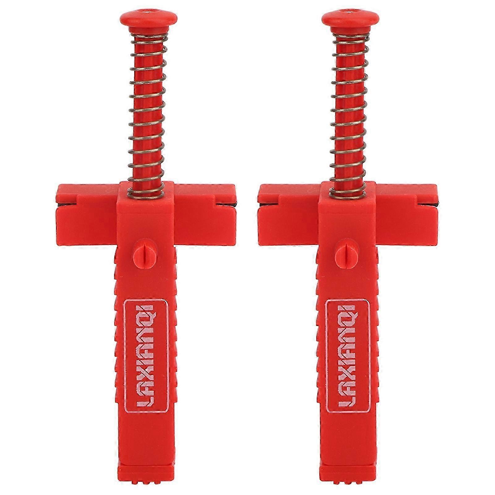 2025 2PCs Brick Liner Plumber Tools Leveling Measuring Tool Hardware Accessory Red PlasticRed Brickwork Line Puller