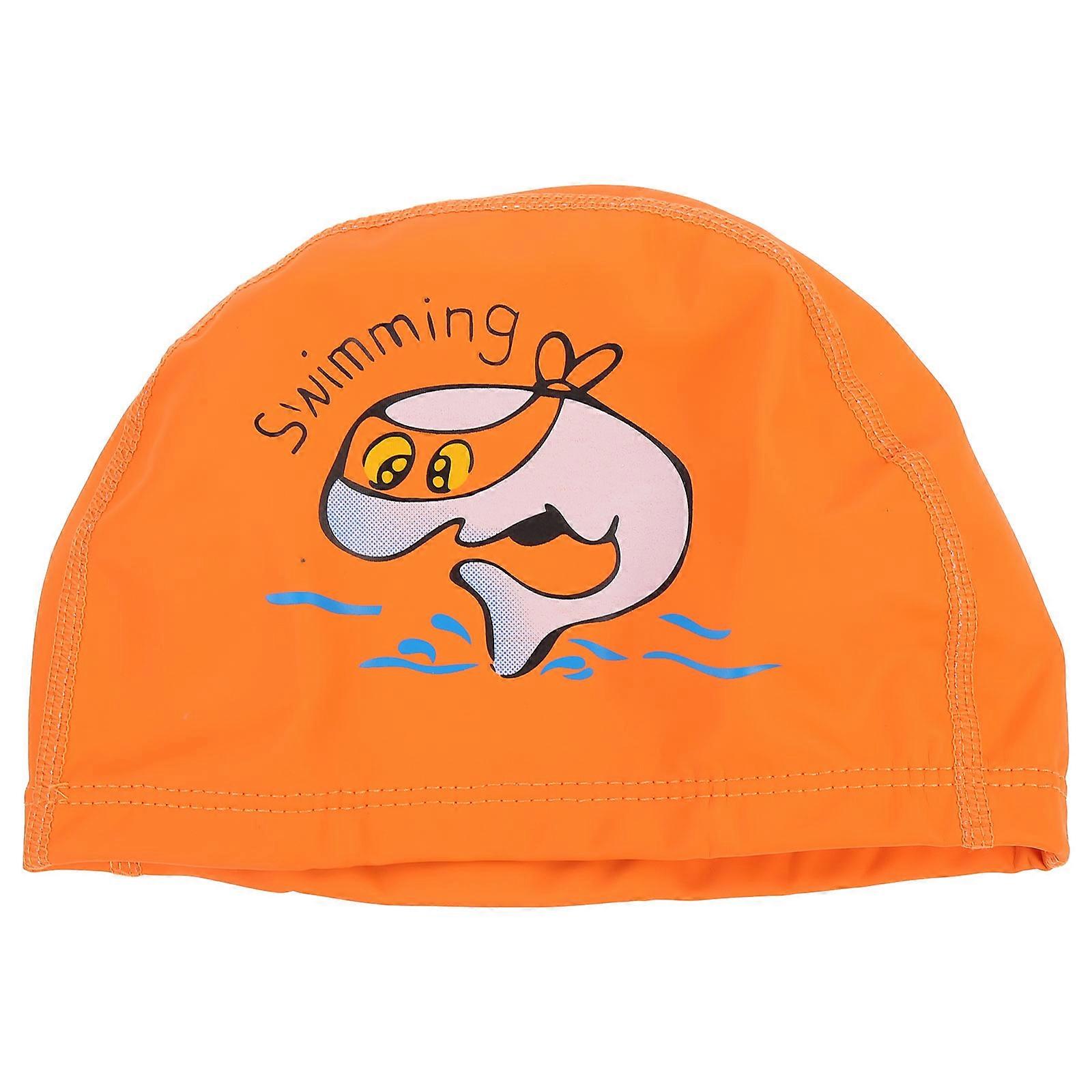 Children Swim Cap Cartoon Pattern Design For Swimming Summer 23X14X0.5CM Anti-slip Design 1Pcs