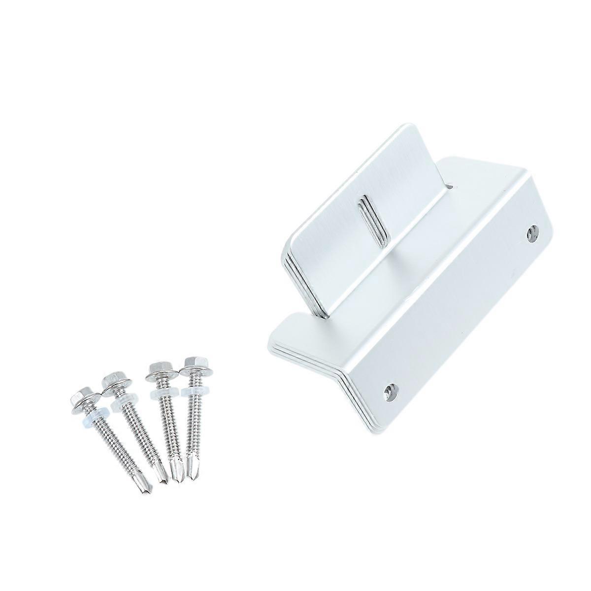 Photovoltaic Panel Mounting Z-Brackets 8Pcs For Boats Outdoor Applications Strong Aluminum Alloy With Silver Color