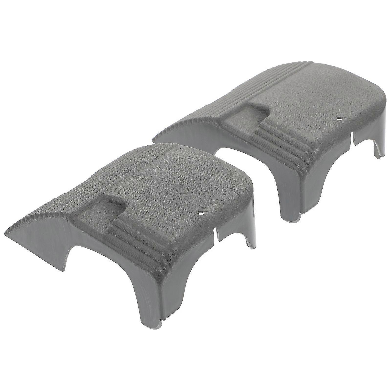 Dark Grey Turtle Basking Platform Made of Durable Plastic for Pet Terrariums 2 Pcs