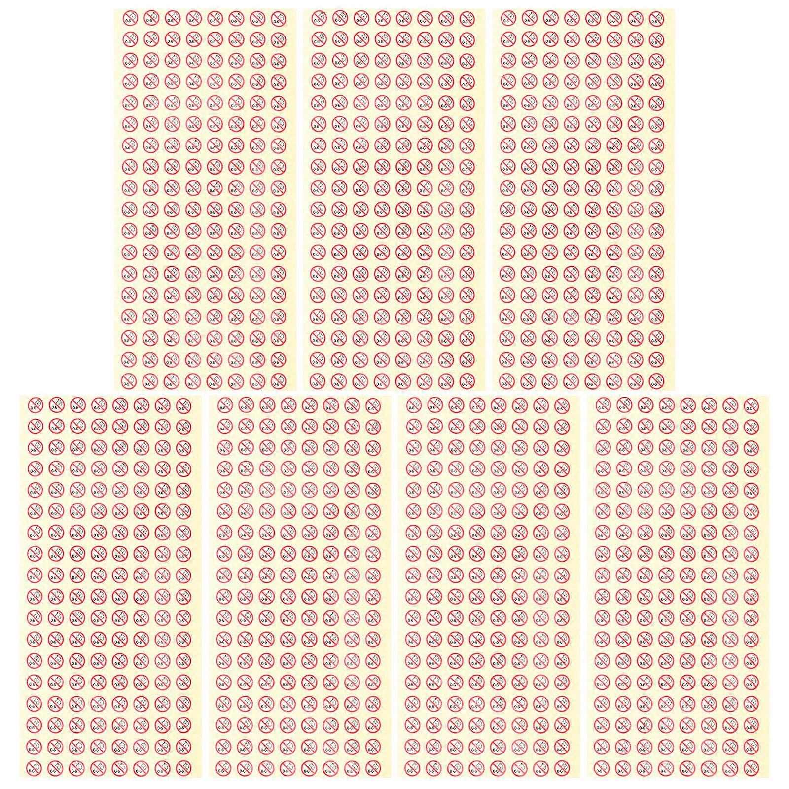 Not Allowed Baby Sticker for Home Use Adhesive Paper Stickers with Bright Colors and Easy Identification 1000 Pieces