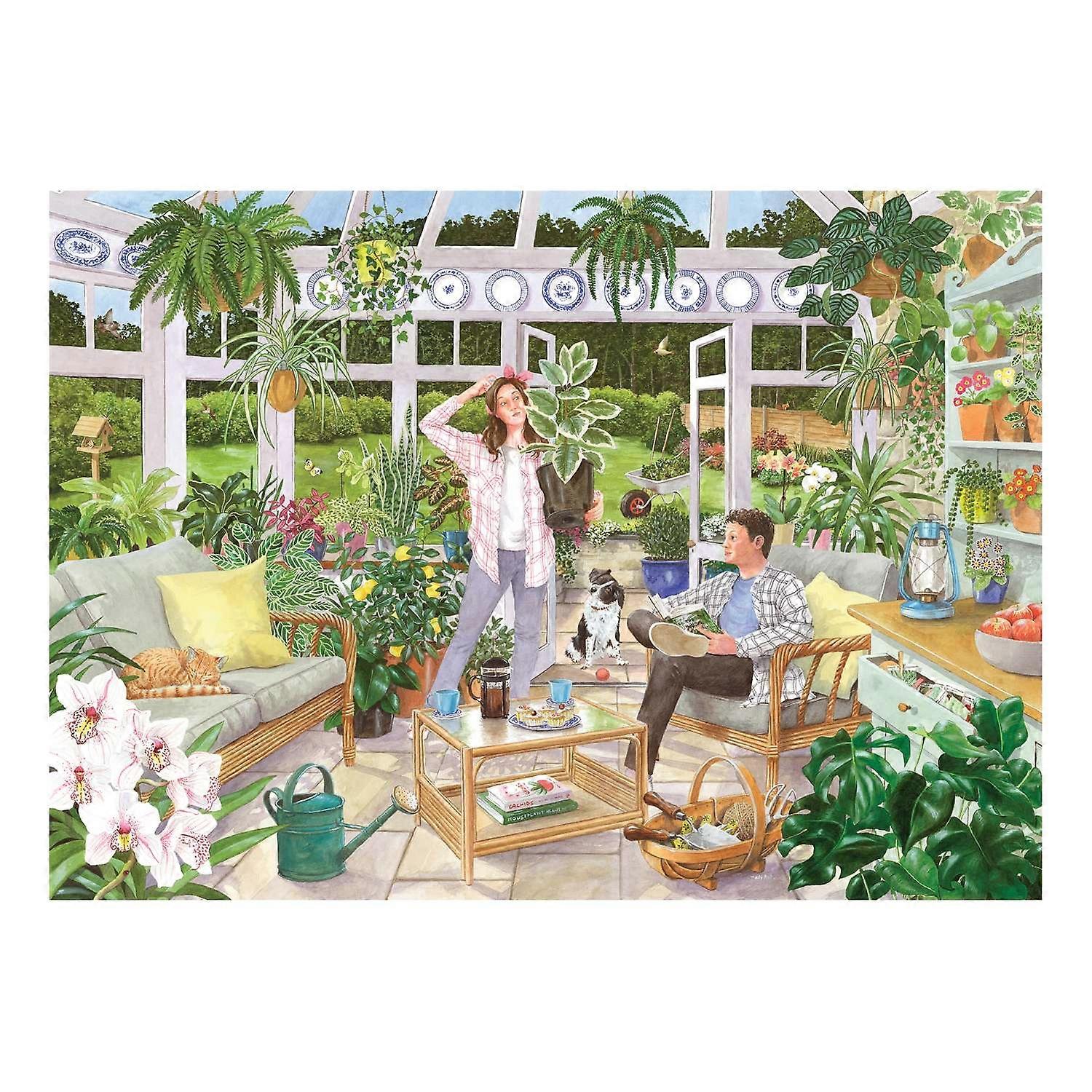 The House of Puzzles House Plant Heaven BIG 500 Puzzle- Jigsaw with Large Pieces