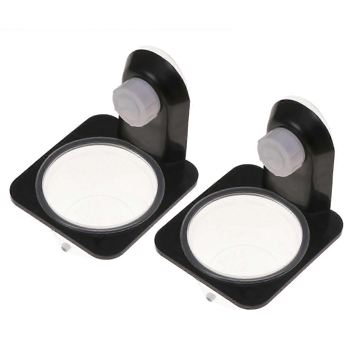 5pcs Reptilien Futter Wasser Schale Futternapf für Schildkröte Eidechse Single Case Saugnapf Stil Schwarz