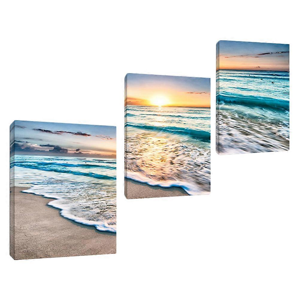 المناظر الطبيعية اللوحة قماش اللوحة ديكور الجدار لأصحاب المنازل متنوعة اللون مستطيل 3 قطع