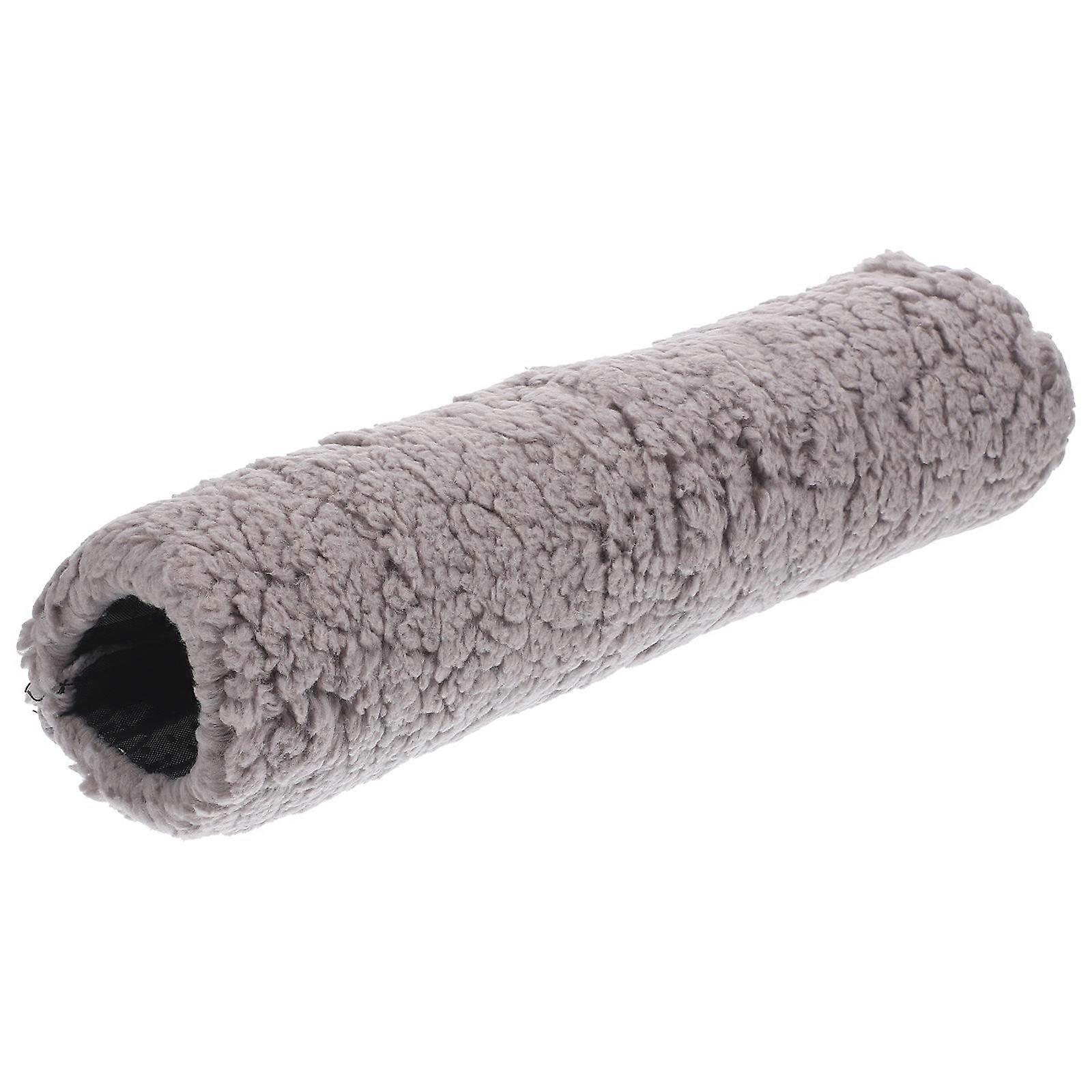 Grey Sherpa Office Chair Armrest Covers for Home Use Comfortable Removable Washable Fits Most Chairs