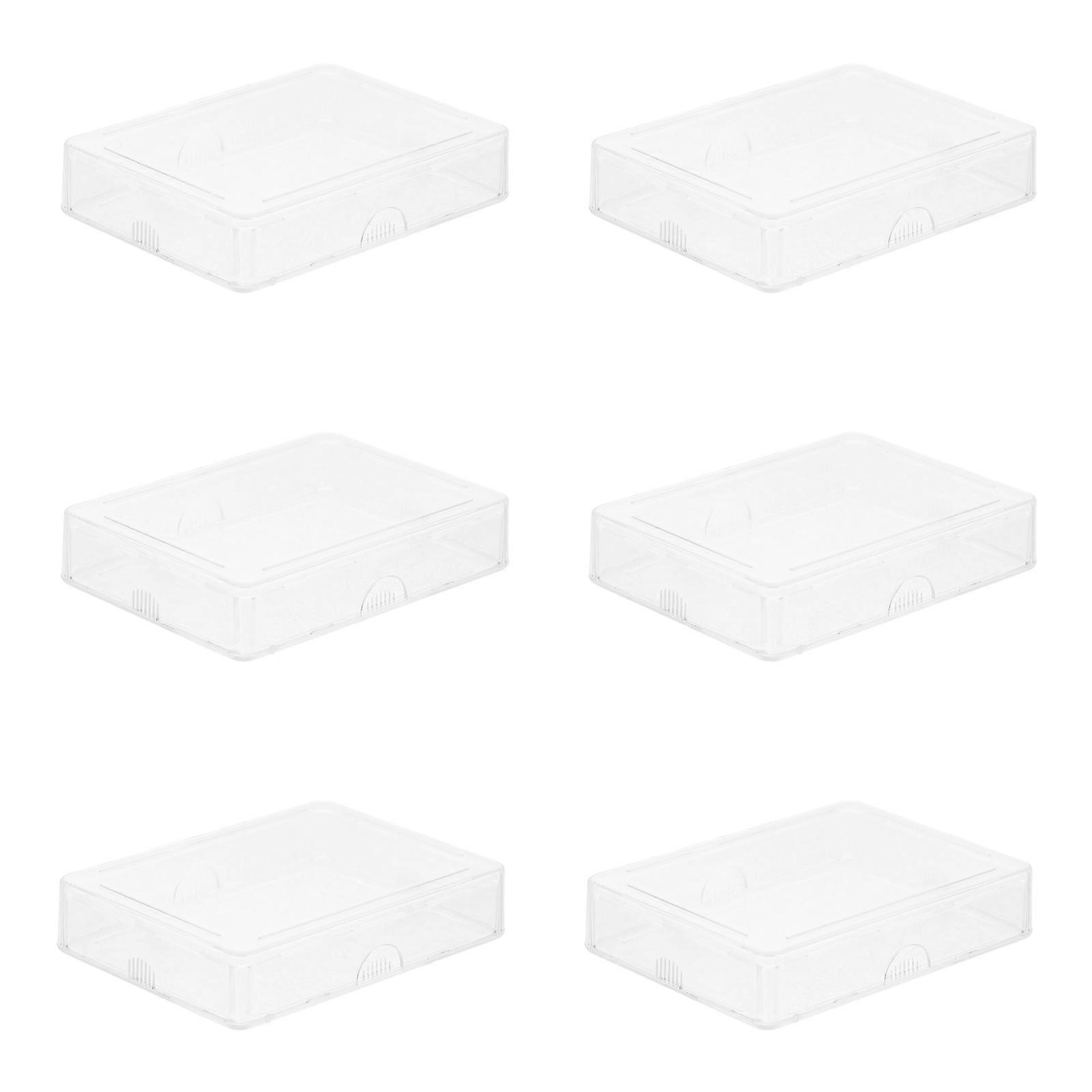 Transparent Playing Card Cases for Storage Sturdy Material with Smooth Rounded Corners 6 Pcs Convenient Size