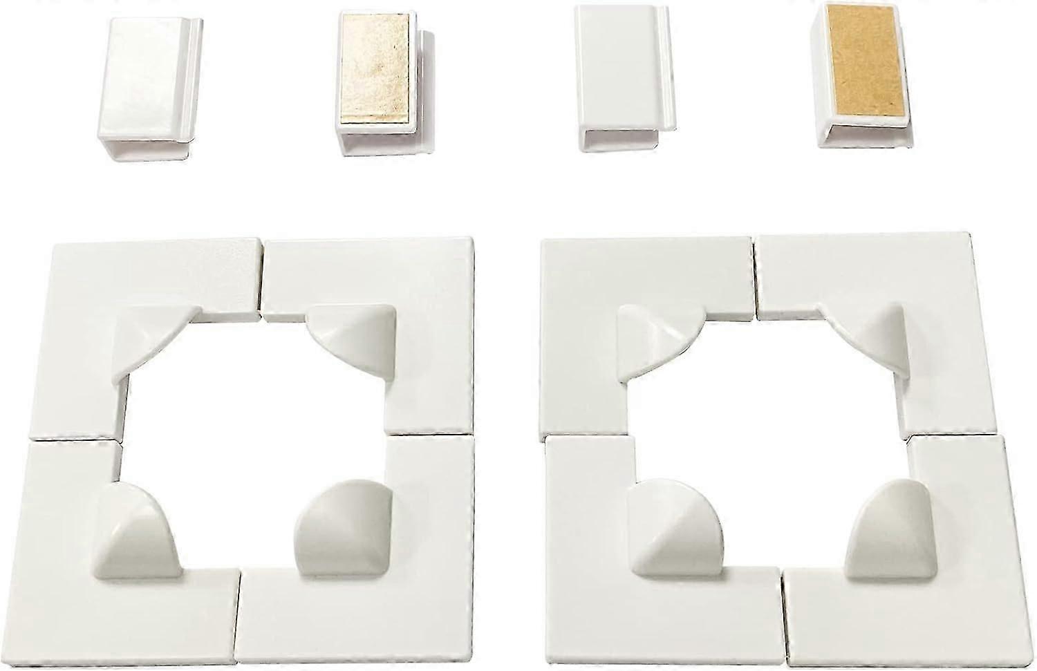 Magneettiset ikkunanäytön lisävarusteet - 8 kulmaa, 4 pidikettä (2 sarjaa)
